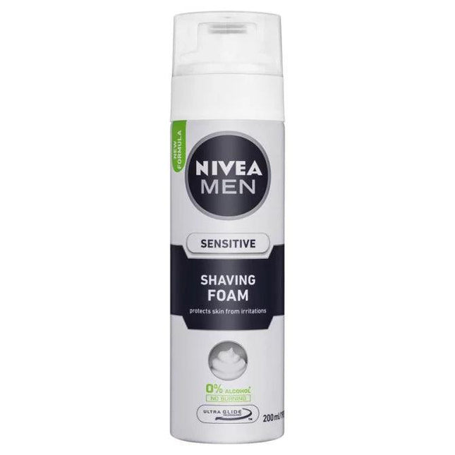 Nivea Men Sensitive Shaving Foam 200ml - OhYouLuckyDuck.com.au
