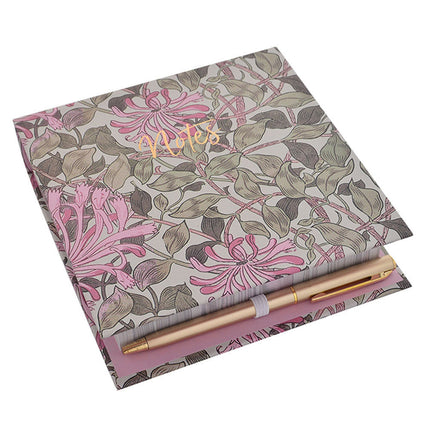Gibson Gifts Memo Block & Pen Honey Suckle