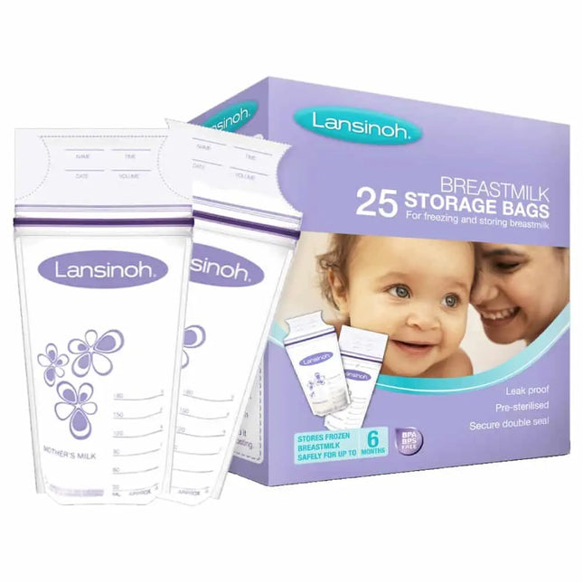 Lansinoh Breast Milk Storage Bags 25Pk - OhYouLuckyDuck.com.au