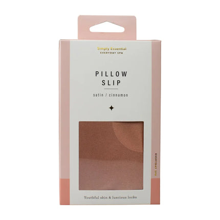 Simply Essential Satin Sleepers Satin Pillow Slip for Hair and Skin in Cinnamon Standard Queen 51CM x 76CM