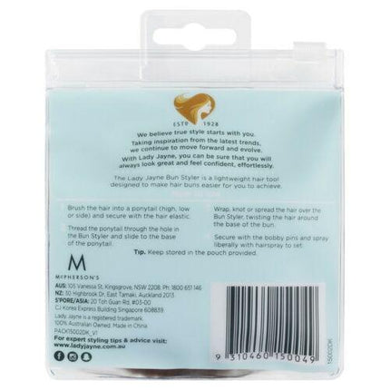 Lady Jayne Dark Bun Styler Kit Small/Medium - OhYouLuckyDuck.com.au