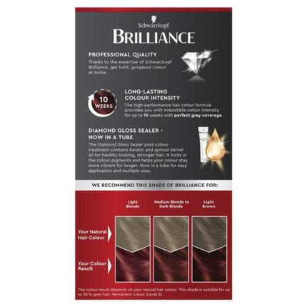 Schwarzkopf Brilliance 37 Hypnotic Red - OhYouLuckyDuck.com.au
