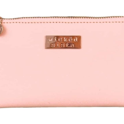 Wicked Sista Premium Blush Small Flat Purse 20CM X 10CM