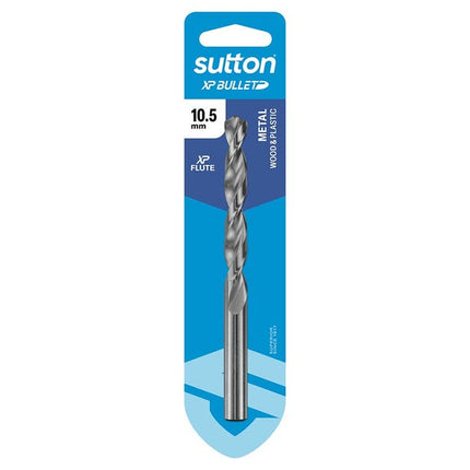 Sutton 10.5mm x 133mm HSS Bright Xtreme Precision - XP Bullet Jobber Drill Bit D220H1050