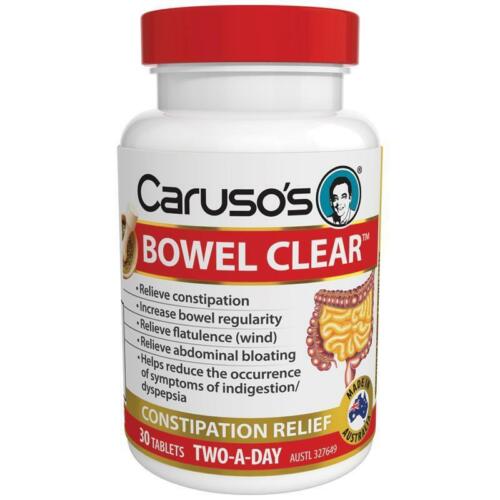 Caruso's Bowel Clear Tabs 30 - OhYouLuckyDuck.com.au