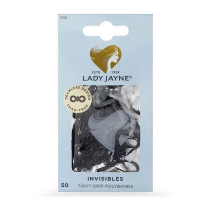 Lady Jayne Black Snagless Elastomer Elastics 50 Pack - OhYouLuckyDuck.com.au