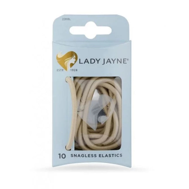Lady Jayne Blonde Snagless Thick Elastics 10 Pack - OhYouLuckyDuck.com.au