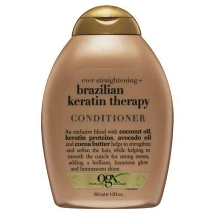 OGX Conditioner Brazilian Keratin 385ML - OhYouLuckyDuck.com.au
