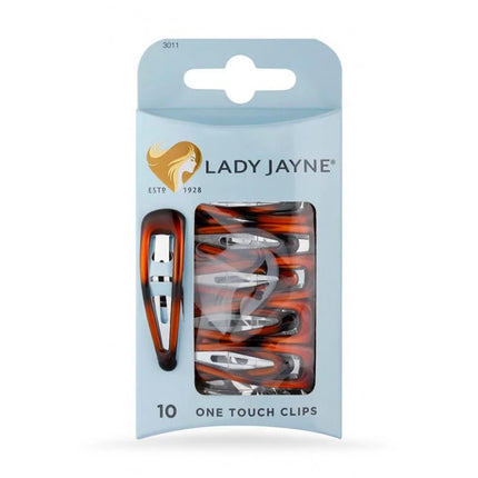 Lady Jayne Shell One Touch Clips 10 Pack - OhYouLuckyDuck.com.au
