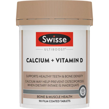 Swisse Ultiboost Calcium + Vitamin D 90 Tablets