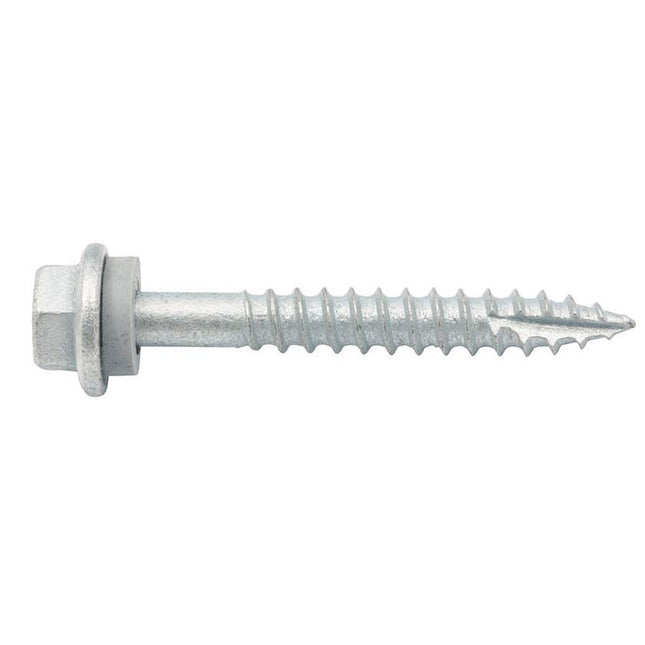 Zenith Timber Screws Hex with Seal Galvanised 14G x 50mm - 25 Pack