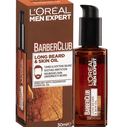 L'Oreal Paris Men Expert Barber Club Long Beard & Skin Oil 30mL - OhYouLuckyDuck.com.au