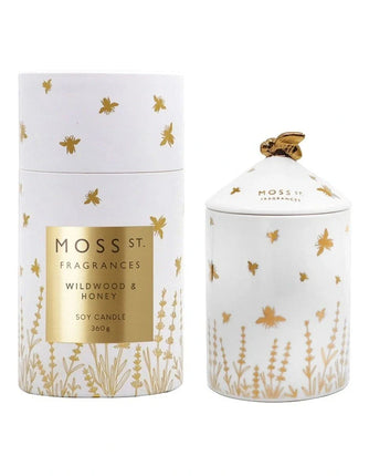 Moss St Fragrances Wildwood and Honey Scented Soy Candle 360G
