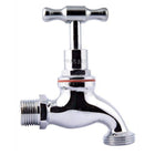 Mildon T Head Hose Cock Male Chrome 15mm 1/2