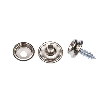 Zenith Fastener Snap Screw Kit Nickel Plated 8 Pack