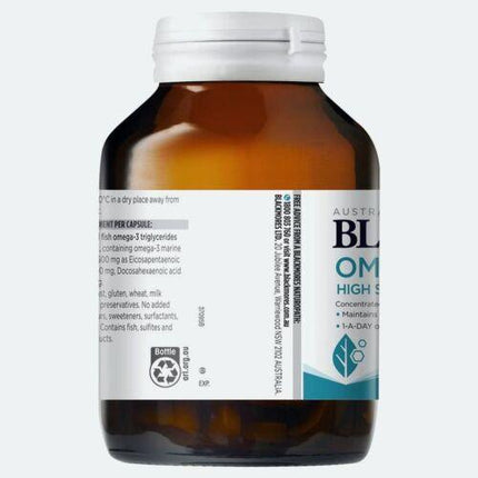 Blackmores Omega Double High Strength Fish Oil 90 Capsules - OhYouLuckyDuck.com.au