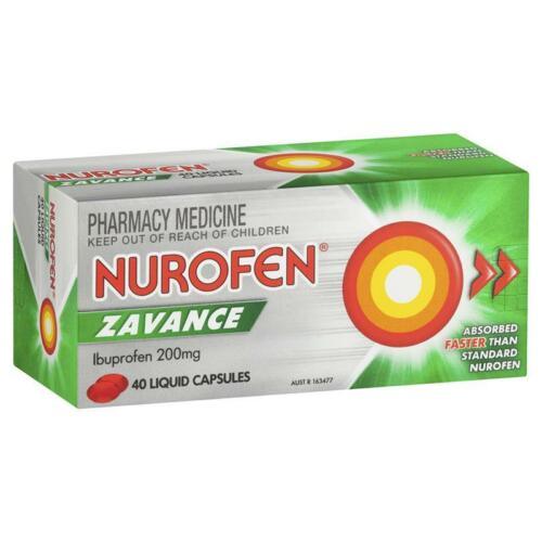 Nurofen Zavance 200mg 40 Liquid Capsules - OhYouLuckyDuck.com.au