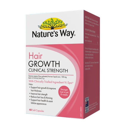 Nature's Way Hair Growth Clinical Strength 40 Capsules