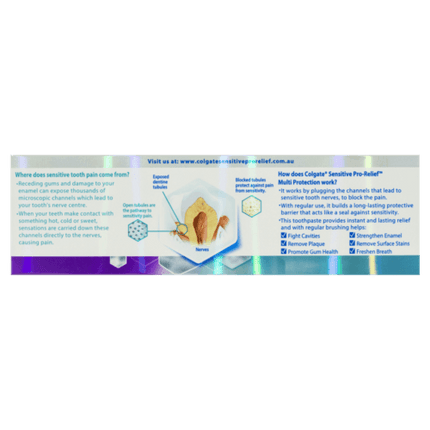 Colgate Sensitive ProRelief Multi Protection Toothpaste - OhYouLuckyDuck.com.au