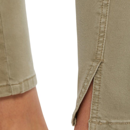 Tribal 5 Pocket Pull On Ankle Pant With Front Leg Slit Fern
