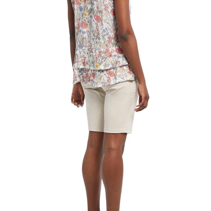 Tribal Sleeveless Top With Double Frill Fern
