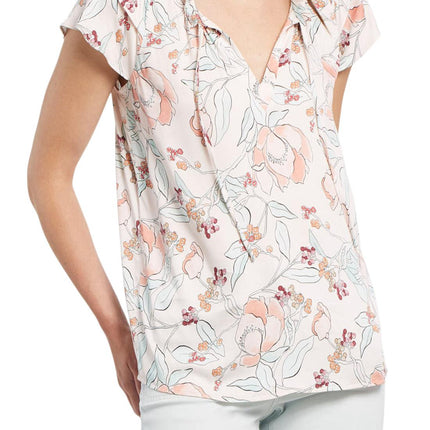 Tribal Flutter Sleeve Blouse Rosy Cheeks