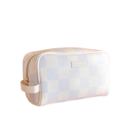 Fox & Fallow Powder Check Wash Bag