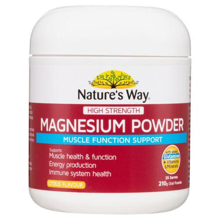 Natures Way High Strength Magnesium Powder 210g - OhYouLuckyDuck.com.au