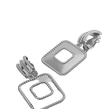 Witchery Leah Statement Drop Earrings in Silver 4.5cm