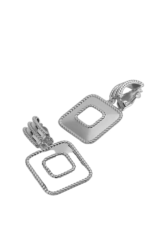 Witchery Leah Statement Drop Earrings in Silver 4.5cm