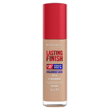 Rimmel Lasting Finish 35HR Foundation SPF20 100 Ivory 30ml - OhYouLuckyDuck.com.au