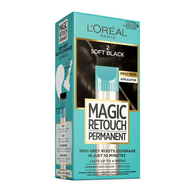 L'Oreal Magic Retouch Permanent 2 Soft Black - OhYouLuckyDuck.com.au