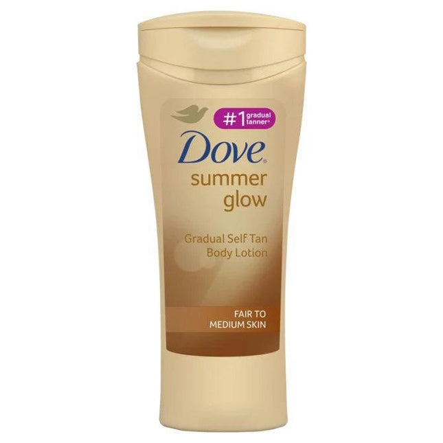 Dove Summer Glow Gradual Self Tan Body Lotion Fair to Medium 400ml - OhYouLuckyDuck.com.au