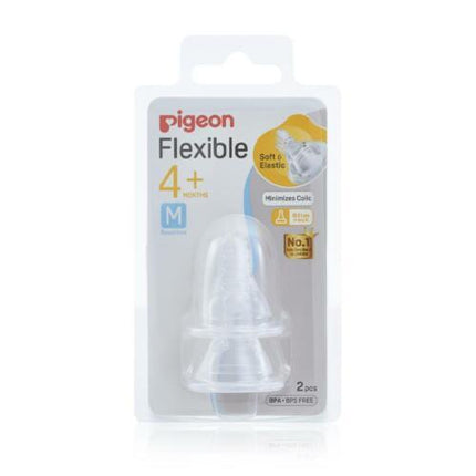 Pigeon Flexible Teat Peristaltic M 2Pk - OhYouLuckyDuck.com.au