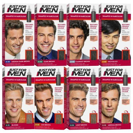 Just For Men Shampoo-In Hair Colour Medium Dark Brown - OhYouLuckyDuck.com.au