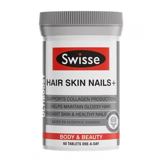 Swisse Ultiboost Hair Skin Nails+ 60 Tablets - OhYouLuckyDuck.com.au