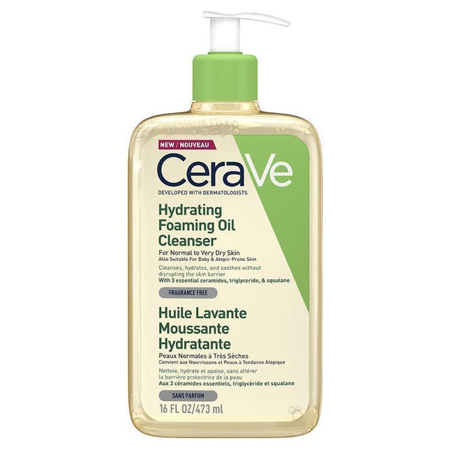 Cerave Hydrating Foaming Oil Cleanser 473mL - OhYouLuckyDuck.com.au