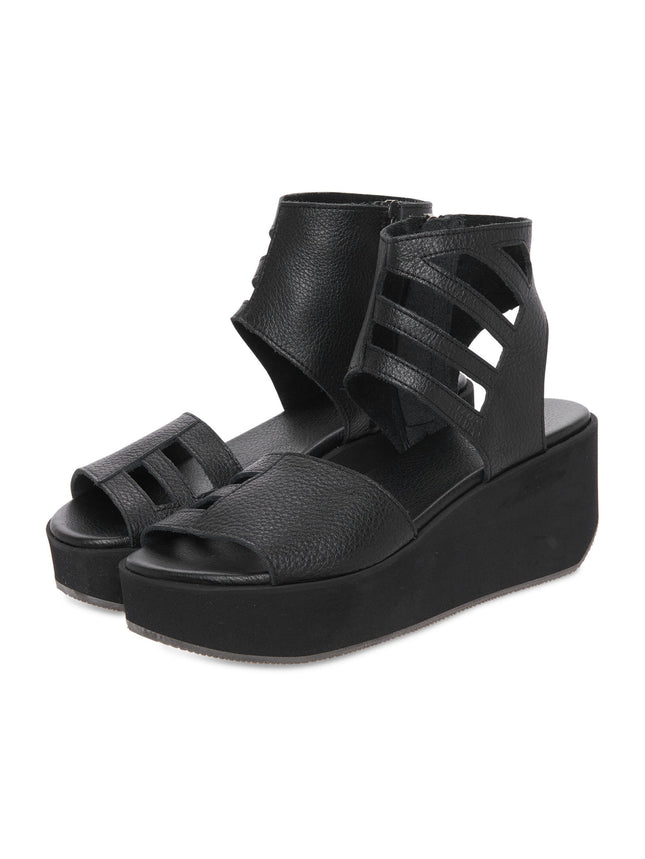 Arche Sample Galwen Black Summer Wedge