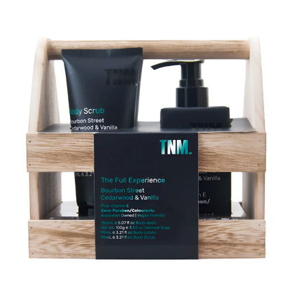 The Nourished Man Timber Crate 4 PC