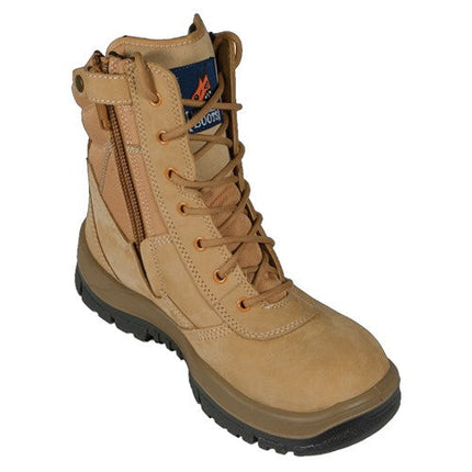 Mongrel P Series Wheat High Leg Zip Sided Safety Boots Wheat 4