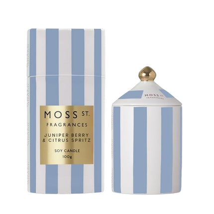 Moss St Ceramic Candle Juniper Berry & Citrus Spritz 100G