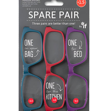Spare Pair Brights Reading Glasses Plus 1.5