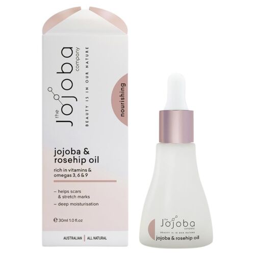 Jojoba Company 100% Natural Jojoba & Rosehip Oil 30ML - OhYouLuckyDuck.com.au