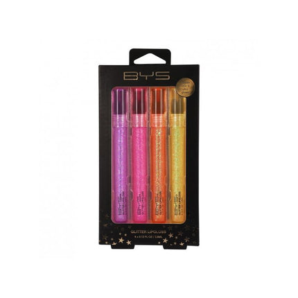 BYS Glitter Kisses Lip Gloss 4 Piece Set