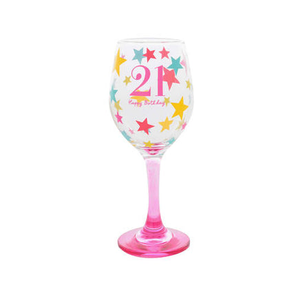 Gibson Gifts 21st Birthday Party Wine Glass