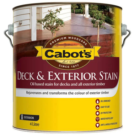 Cabots Deck Stain Exterior House Grey 4L
