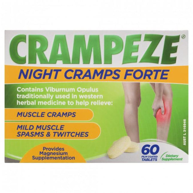 Crampeze Night Cramps Forte Tabs 60 - OhYouLuckyDuck.com.au