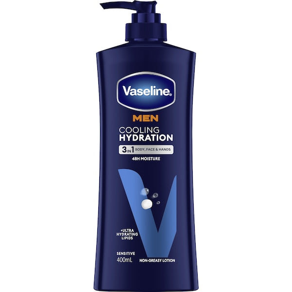 Vaseline Men Cooling Hydration 3In1 Lotion 400ml