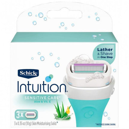Schick Intuition Sensitive Care Refill Blade 3 Cartridges - OhYouLuckyDuck.com.au