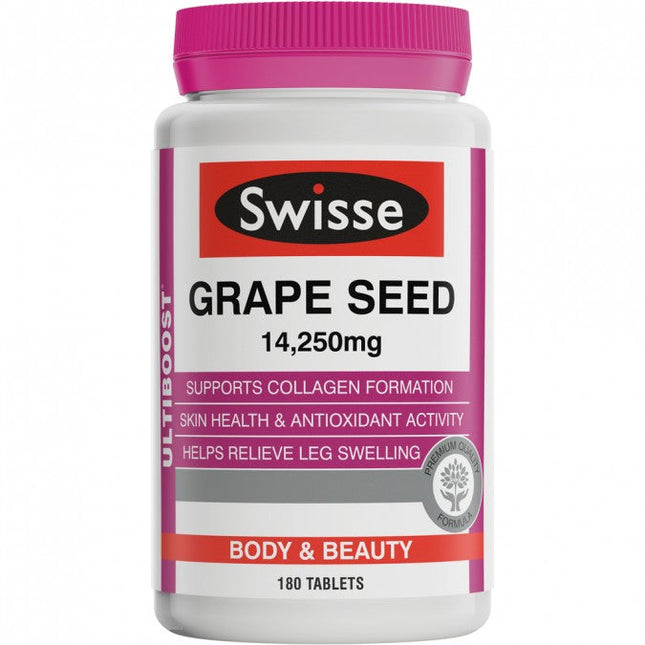 Swisse Ultiboost Grape Seed Tabs 180 - OhYouLuckyDuck.com.au